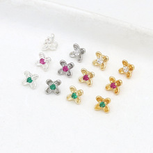 ��ɫ18K���΢��ʯ��С��������DIY�ֹ��Ʒ����朴���D179