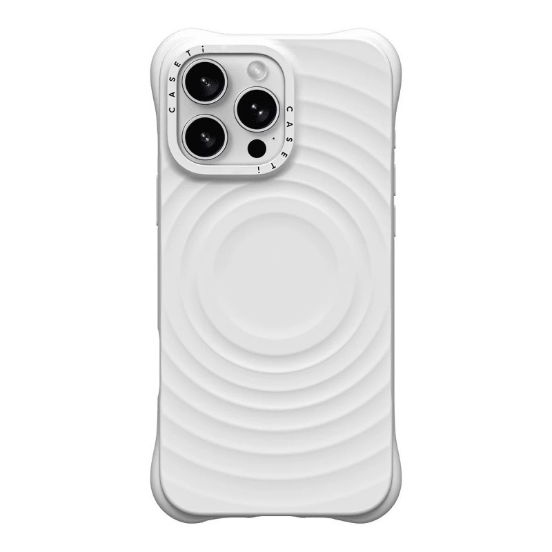 スターと同じスタイルの波状肌 MagSafe 磁気吸引 iPhone16promax 携帯電話ケース Apple 15pro に適しています|undefined