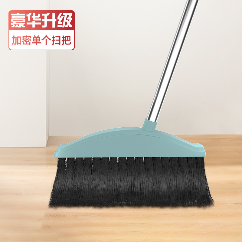 新款扫把簸箕三件套可旋转刮水器扫帚簸箕组合装室内软毛不粘头发|undefined