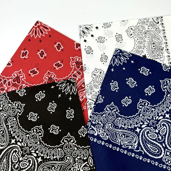 AliExpress Explosions Pure Cotton Double Cashew Outdoor Turban Paisley Amoeba Square Scarf European and American Vintage Sports Hat Scarf