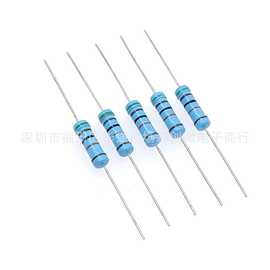 金属膜电阻1W 1% 五色环 10R 15R 22R 33R 43R 47R 51R 100R欧姆