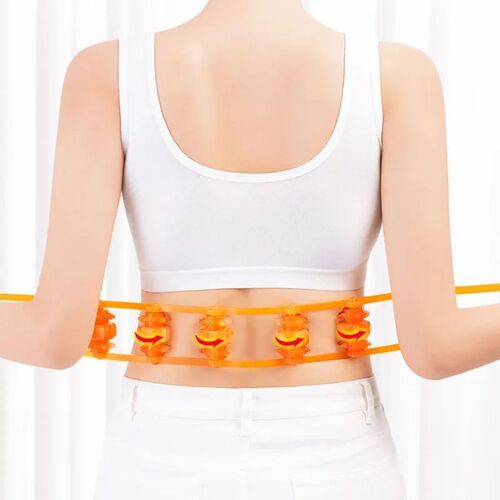Back Muscle Relaxing Massager for Neck and Back Meridian Unblocking, Waist and Lower Back Multi-functional Manual Roller Massage Gadget