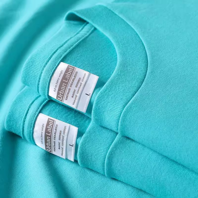 味わいのある紫! 400g重ポンド純綿香芋紫半袖tシャツブドウ紫純色アイリス紫上着