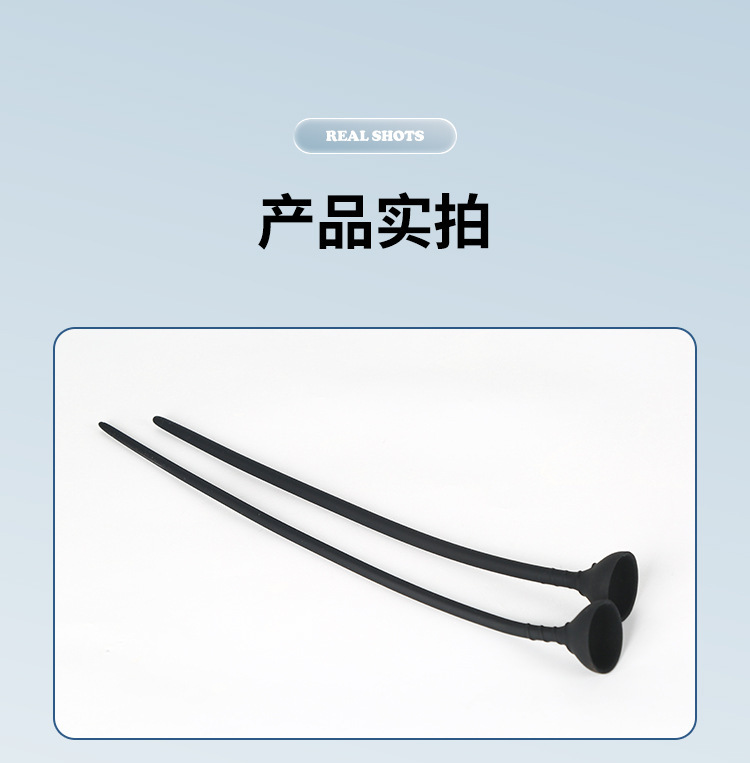 Silicone Urethral Dilator with Suction Cup Base, Manual Male Sound Stimulator, 4.6 x 316 mm — detail image 14