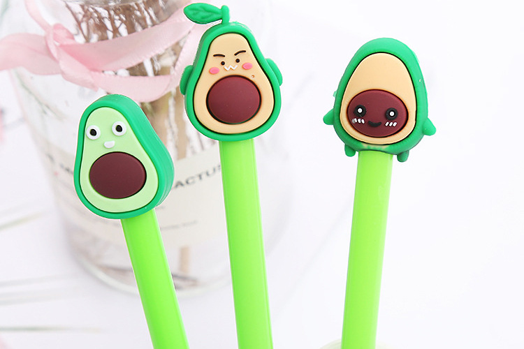 Student Creative Style Cute Avocado Shape Gel Pen display picture 4