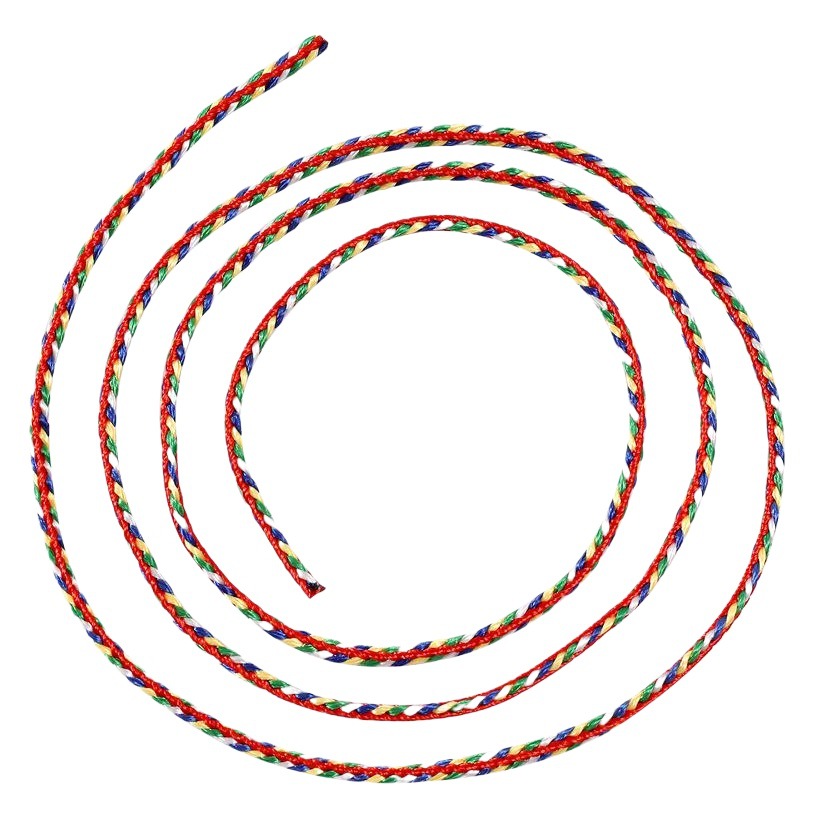 70cm Dragon Boat Festival collar de cuerda de cinco colores cuerda de diamante nudo de cinco colores cuerda colgante de línea de flores cuerda Yiwu accesorios de productos pequeños