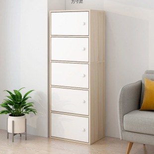 Chest of Drawers Storage Cabinet Bedroom Vertical Cabinet Home Chest of Drawers Living Room Wall Storage Small Cabinet Solid Wood Leg Storage Cabinet