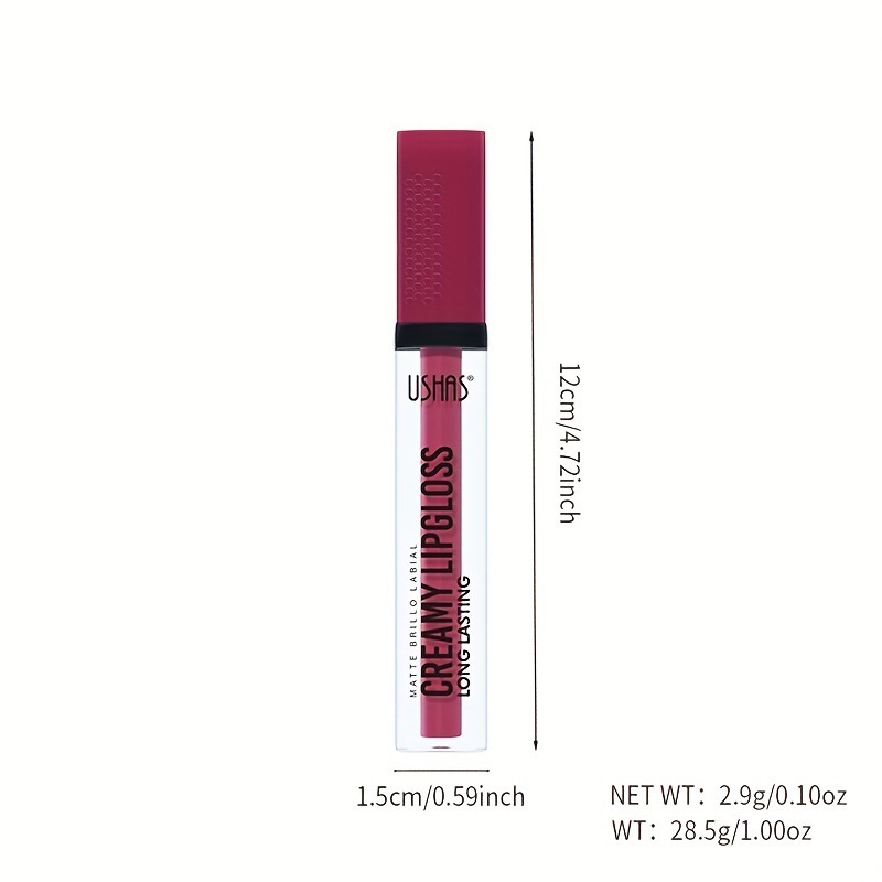 USHAS Europa y los Estados Unidos transfronterizos spot lipstick no se desvanece no pegajoso taza lipstick esmalte labial color duradero LG2523A