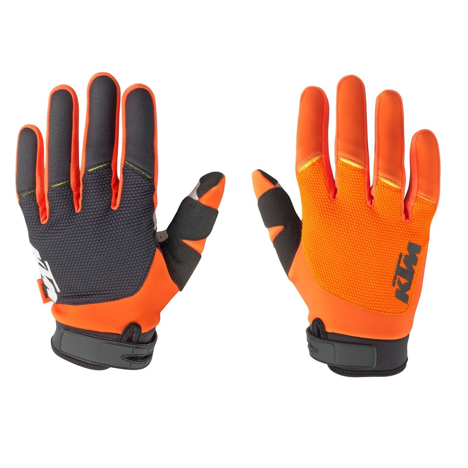 2023 Kim Orange Off-Road Motorcycle Riding Gloves with Touch Screen, Anti-Slip, Wear-Resistant, Long-Finger Gloves
