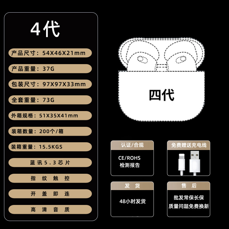 Auriculares Bluetooth Huaqiangbei de séptima generación, inalámbricos de alta calidad, nuevo modelo 2026, cómodos para uso prolongado, compatibles con Apple y Android, venta al por mayor.