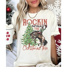 L 38935 Vintage Christmas Tree T-Shirt ʥ�������� ŷ���羳��
