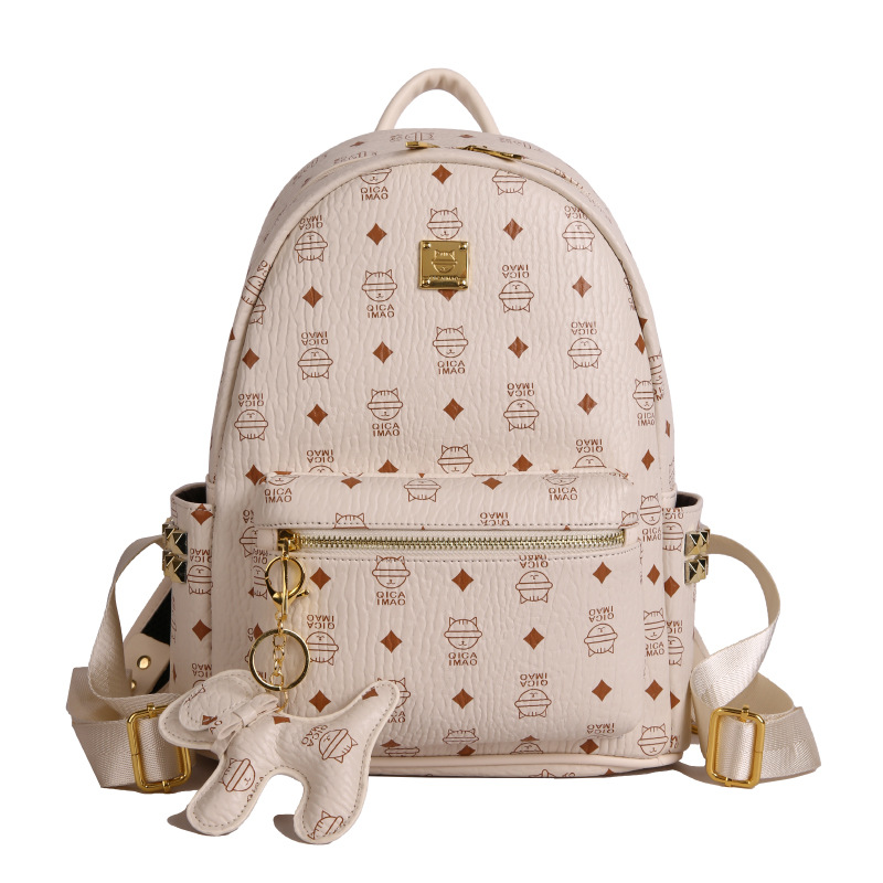 Bolso desnudo beige grande