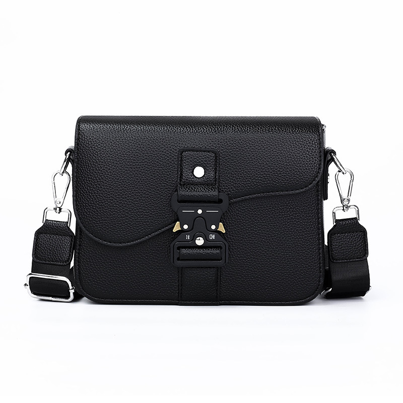 Hombres y mujeres bolsas universales temperamento creativo silla de montar bolsas de mensajería flip-top de moda de negocios de hombro mochila casual