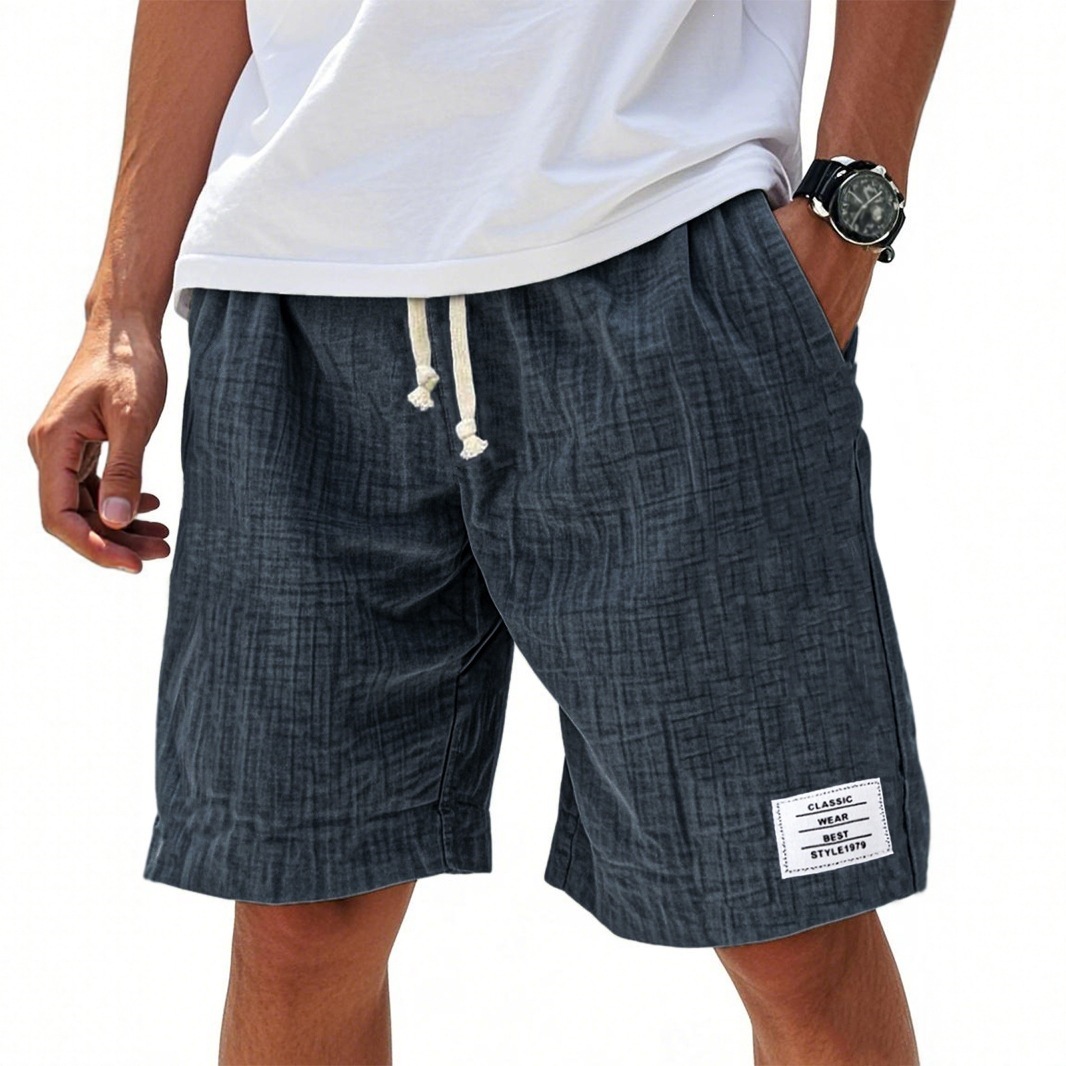Men's Summer Casual Beach Pants Loose Fit With Pockets Style New_viptrois.com