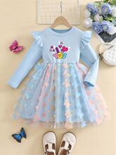 K 50761 Girl's Bow Sleeve Dress Ůͯ�B��ȹ