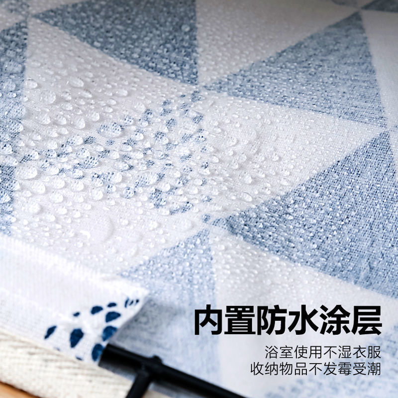 (2개) 직물 방수 보관 가방 보관 가방 욕실 학생 기숙사 좋은 물건은 벽 침대 옆 더러운 옷에 매달려 있어야합니다