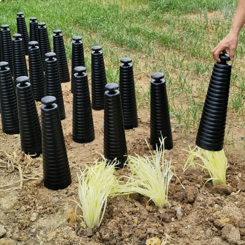韭黄蒜黄遮阳罩种韭黄黑罩子遮光筒PVC软化筒免组装蒜黄种植神器