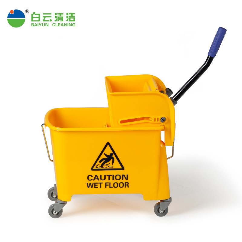 Baiyun AF08068 Squeeze Water Truck Press Down Mop Bucket Mop Cleaning Truck 20L Squeeze Quercus Water Truck