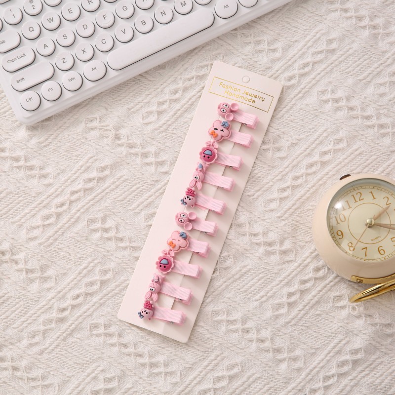 Las pinzas para el cabello de los niños no lastiman el pelo del bebé flequillos pequeños accesorios para el cabello del bebé Princesa Tarjeta de pelo femenino lindo tocado