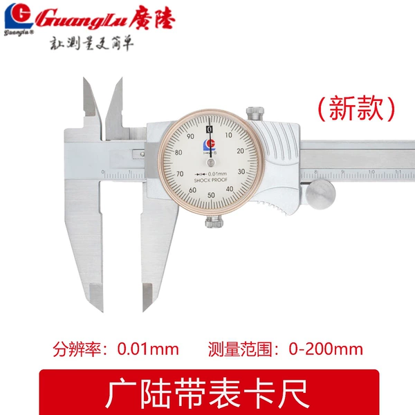New metal cover strap watch 0-200mm0.01