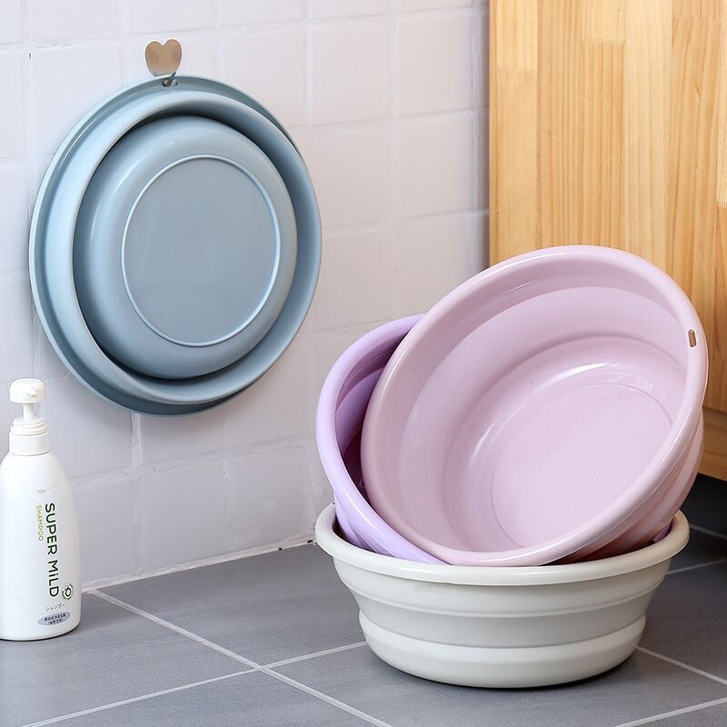 Solid Color Creative Foldable Washbasin, High-Quality Tpr Plastic Basin, Portable Travel Folding Washbasin Wholesale Solid Color Creative Foldable Washbasin, High-Quality Tpr Plastic Basin, Portable Travel Folding Washbasin Wholesale