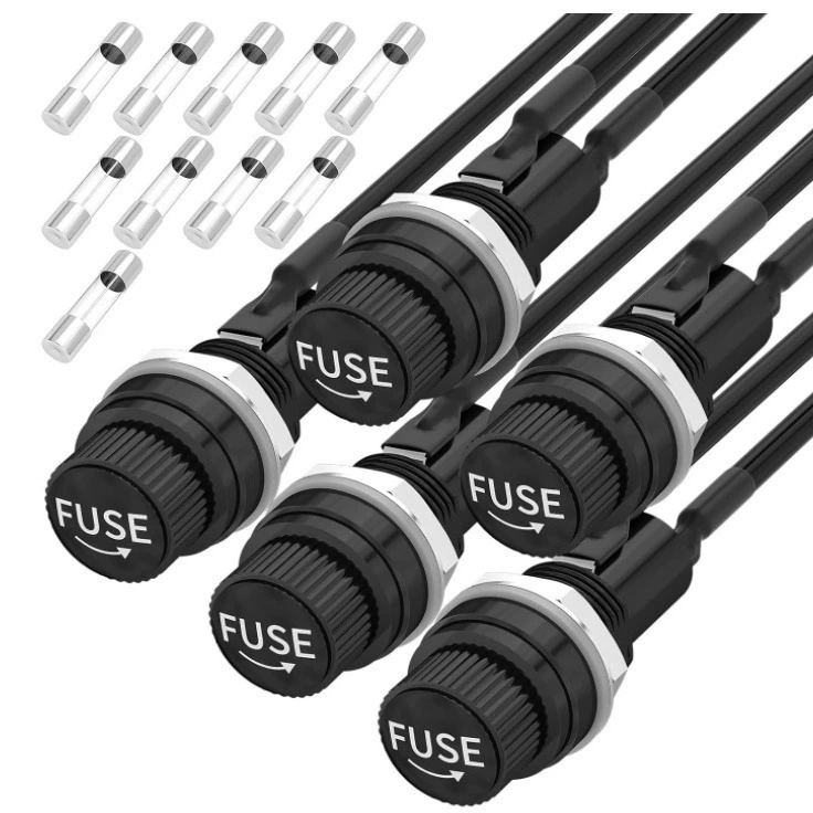 5 шт. Монтажный держатель предохранителя 5x 20mm12V250V переменного тока отвертка держатель предохранителя