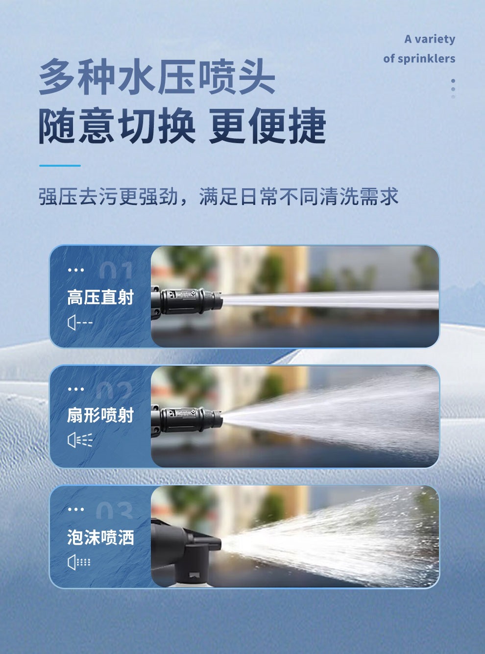 Suitable for 220V high-power household car washers, ultra-high-pressure water guns, powerful floor cleaning tools, and new type of booster water pump