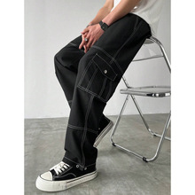 E 61336 Functional Multi-pocket Cargo Pants ��ʽ���ܷ��ڴ�