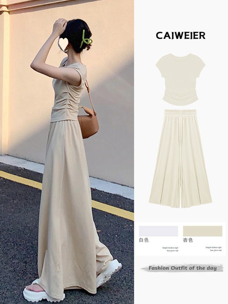 ChicShe Plus Size Tea Outfit For Women New Small Sweet Korean Style Dress Summer Set_voghion.com