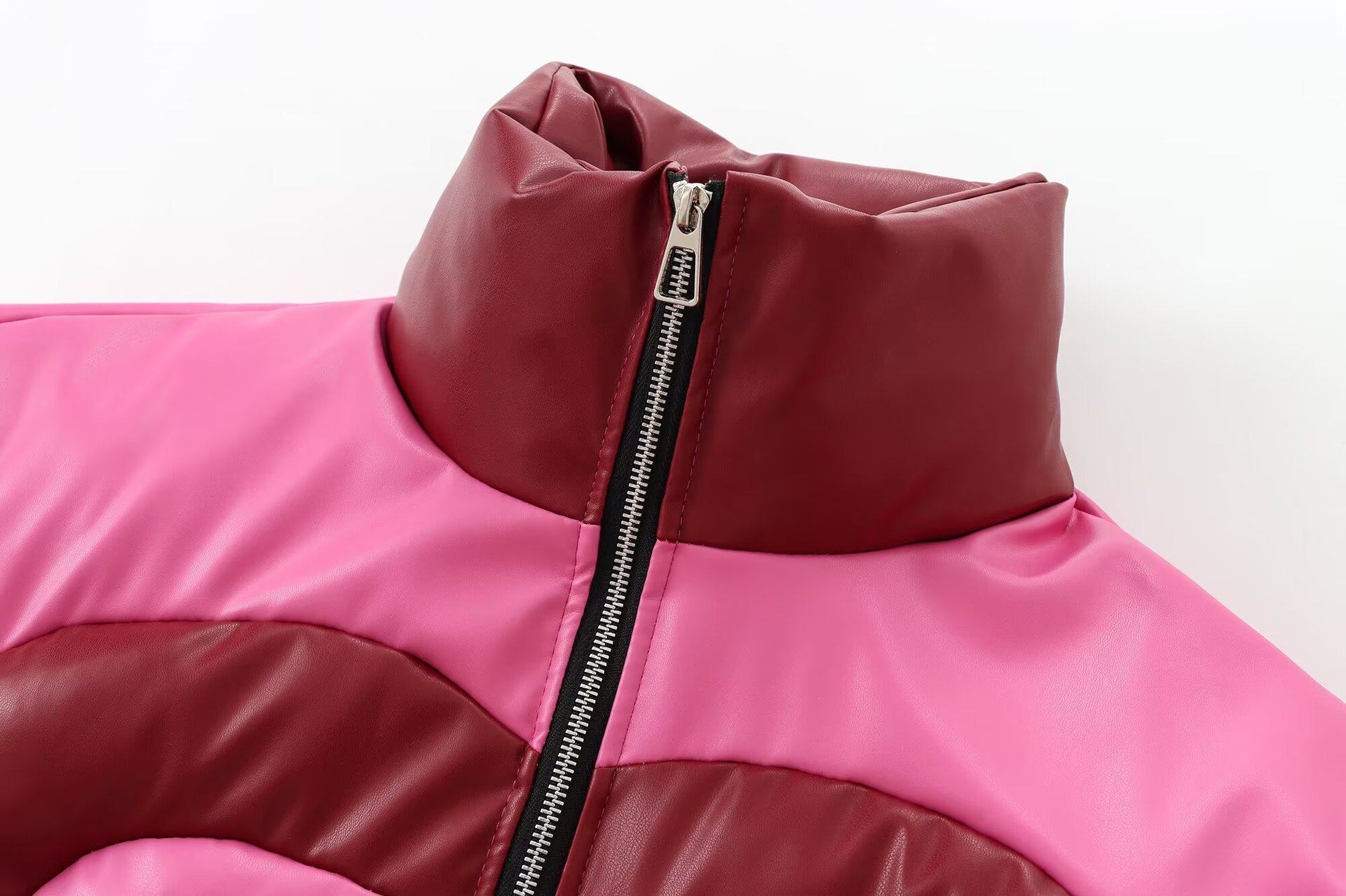 Giacca in cotone con blocchi di colore, stile autunno/inverno 2024 da donna_voghion.com