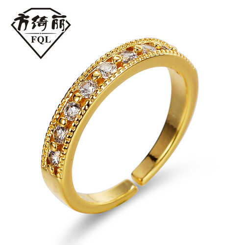 Korean Micro-set Ring for Women: Unique Design, Fashionable, Personal, Instagram Trendy, Versatile Index Finger Ring, Simple, Cool Style