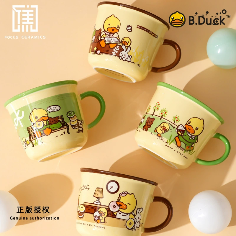 Керамическая чашка co-branded B.duck интернет-знаменитость мультяшный цыплёнок милый кружка высококлассная сувенирная питьевая чашка