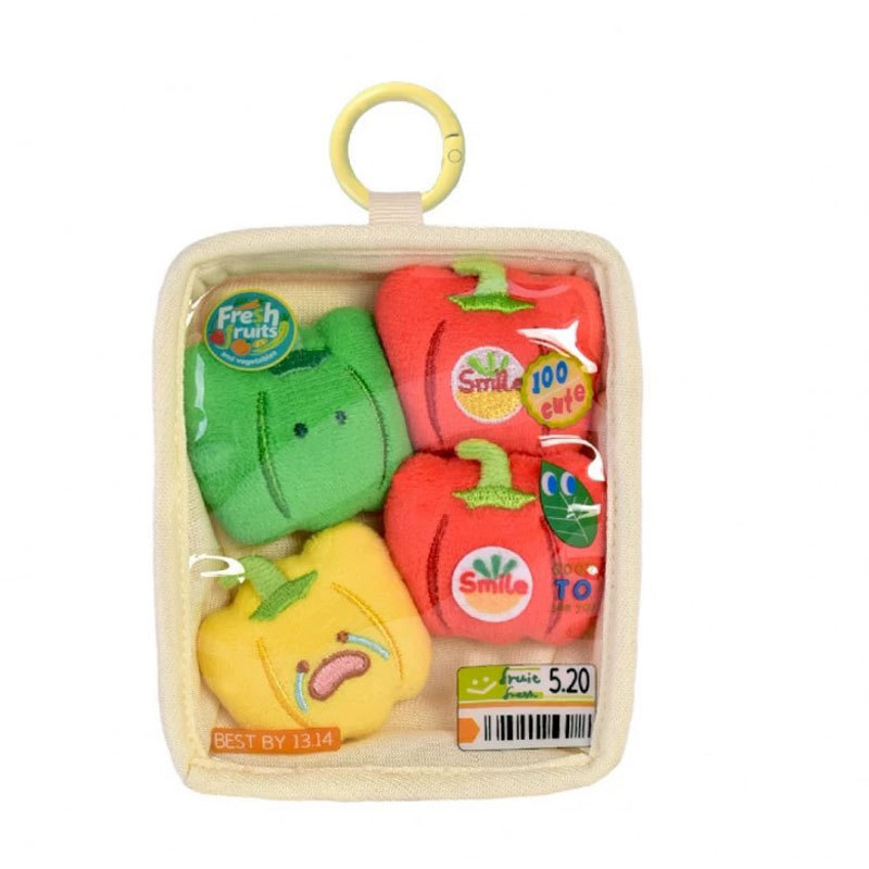 Fruit and vegetable platter-color peppers