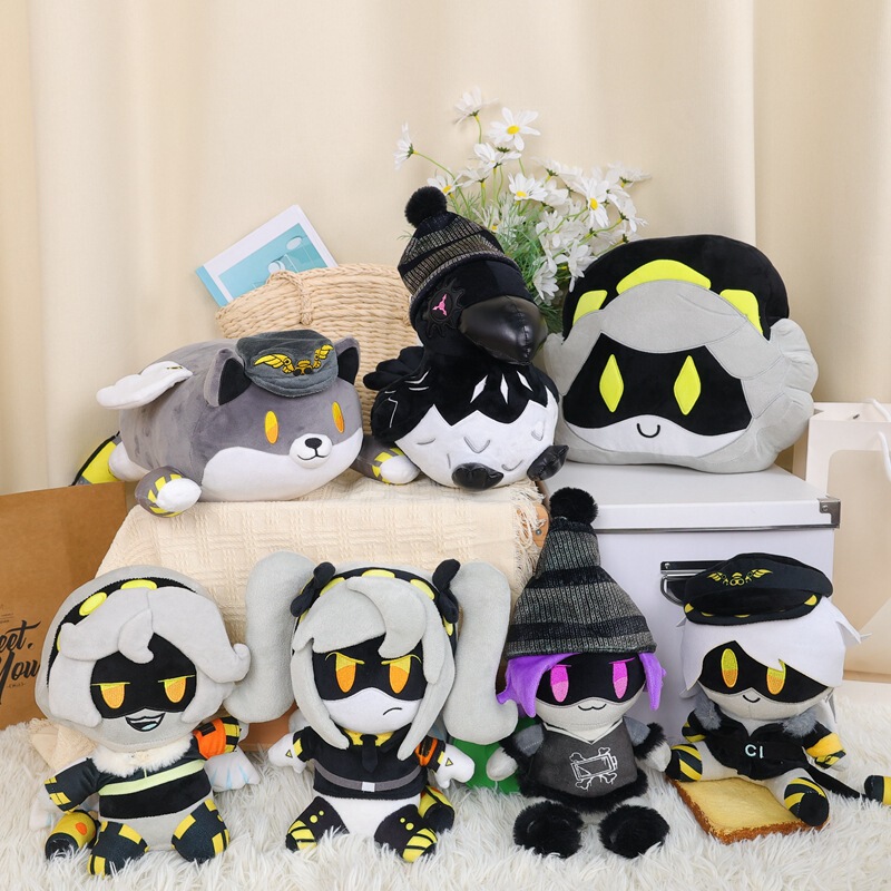 Inorganic Killer Plush Toy Cross-Border Uziplush Anime Peripheral Doll Pillow Cute Crow Doll
