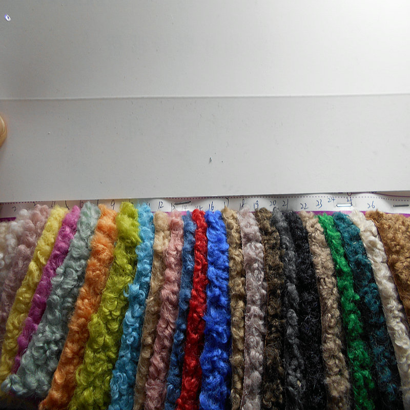 Large Cashmere Faux Wool Roll Bundles Plush Roll Beach Wool Curly Irish Plush Fur Fabric
