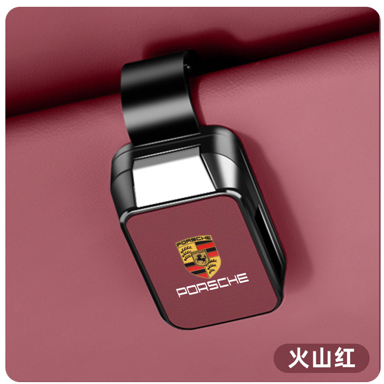 Suitable for Porsche Car Glasses Clip Cayenne 718Macan Panamera Storage Rack Artifact Taycan911