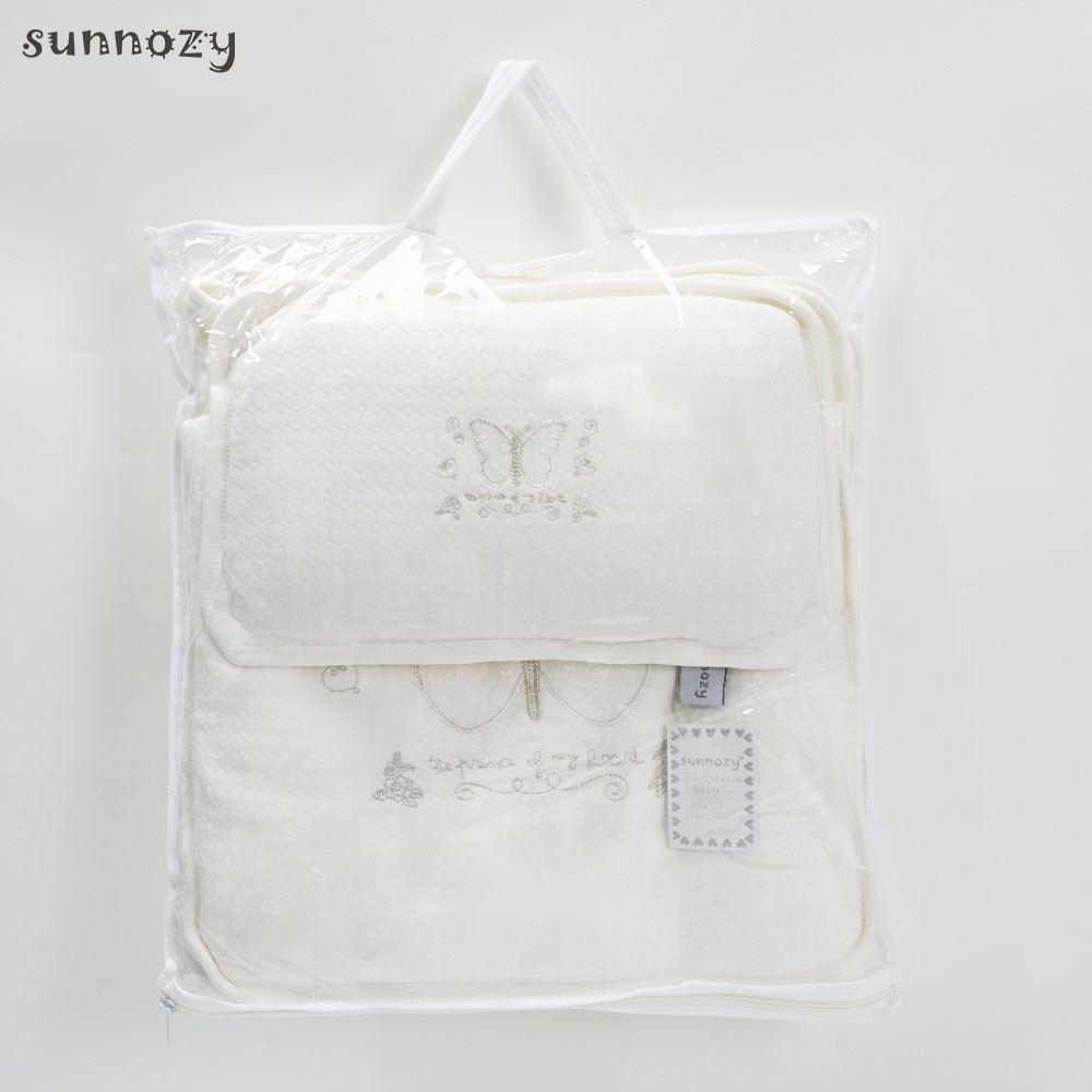 Sunnozy ropa de cama de recién nacidos tres piezas de algodón de alta calidad anti-saltos bebés abrazando bolsas de dormir cama madre y bebé al por mayor