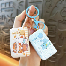 创意解压卡通小动物跳灯钥匙扣时尚潮流学生玩具抓机礼品挂件批发