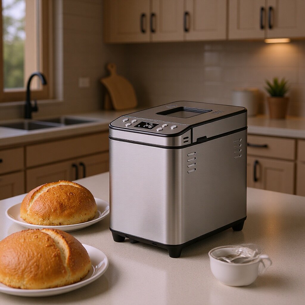 New model of household multifunctional fully automatic bread maker and toaster, integrated dough kneading, fermentation, and baking smart bread machine