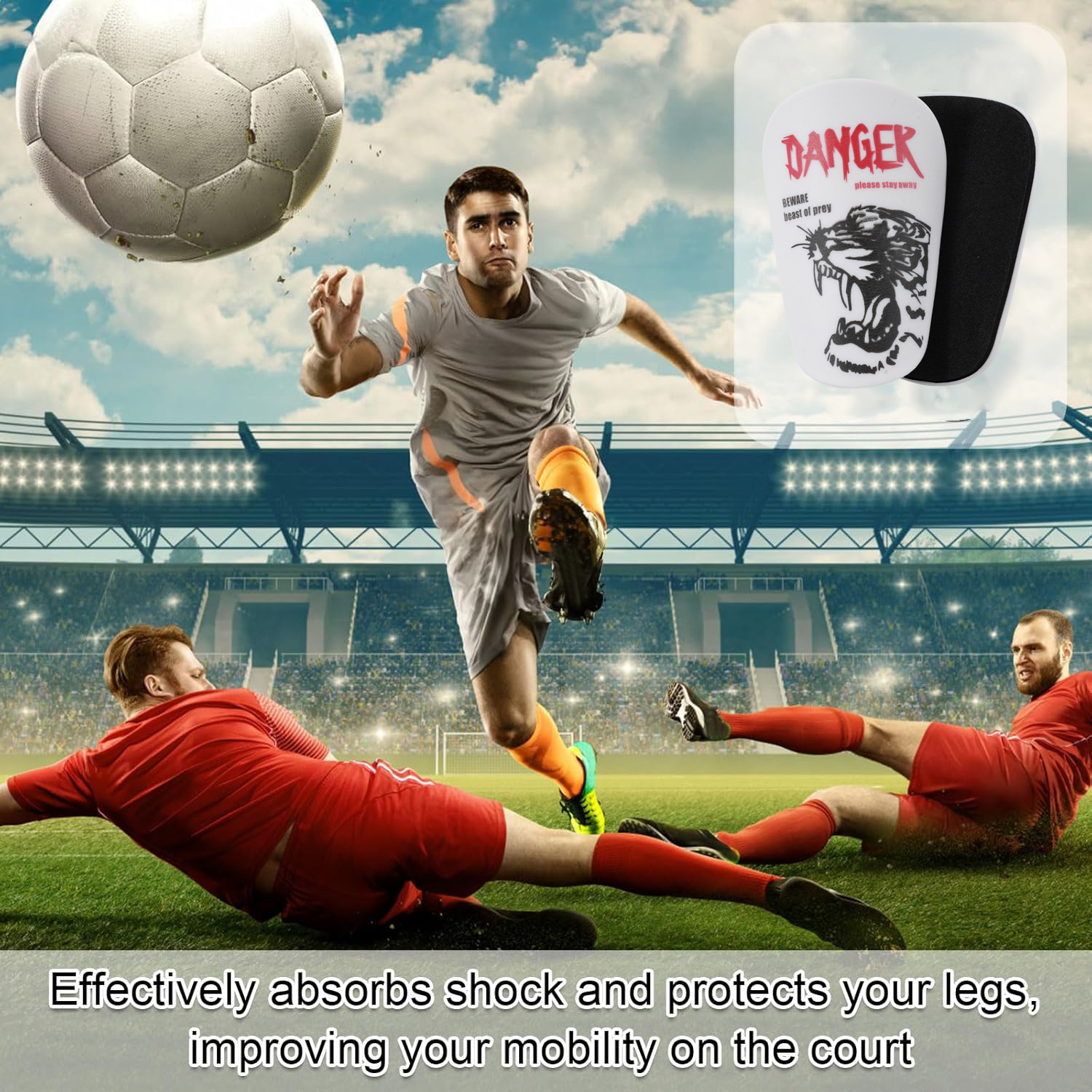 Shin Guard Tiger Pattern Shin Guards Shinguards Children's Inserts Thickened Adult Mini Shin Guards Sports Protective Gear_voghion.com