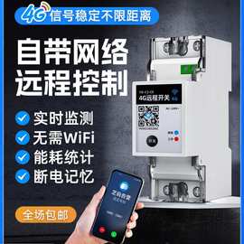 4G手机智能遥控开关220V水泵电机远程控制器打氧机路灯定时开关