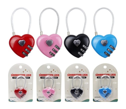 Furniture cabinet helmet extended wire rope combination lock padlock suitcase trolley suitcase anti-theft cartoon lock
