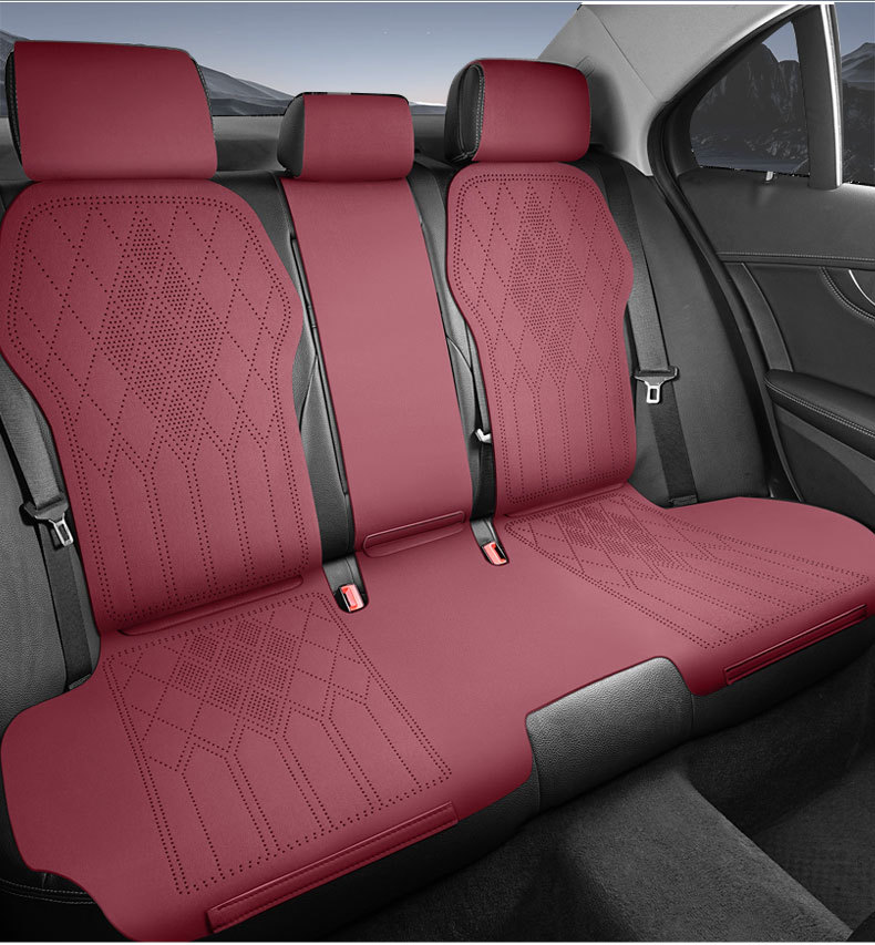 Cross-Border Car Seat Cushion, Summer Breathable Seat Cover, Universal for All Seasons, Suede Half-Cover Small Saddle Pad, Foreign Trade
