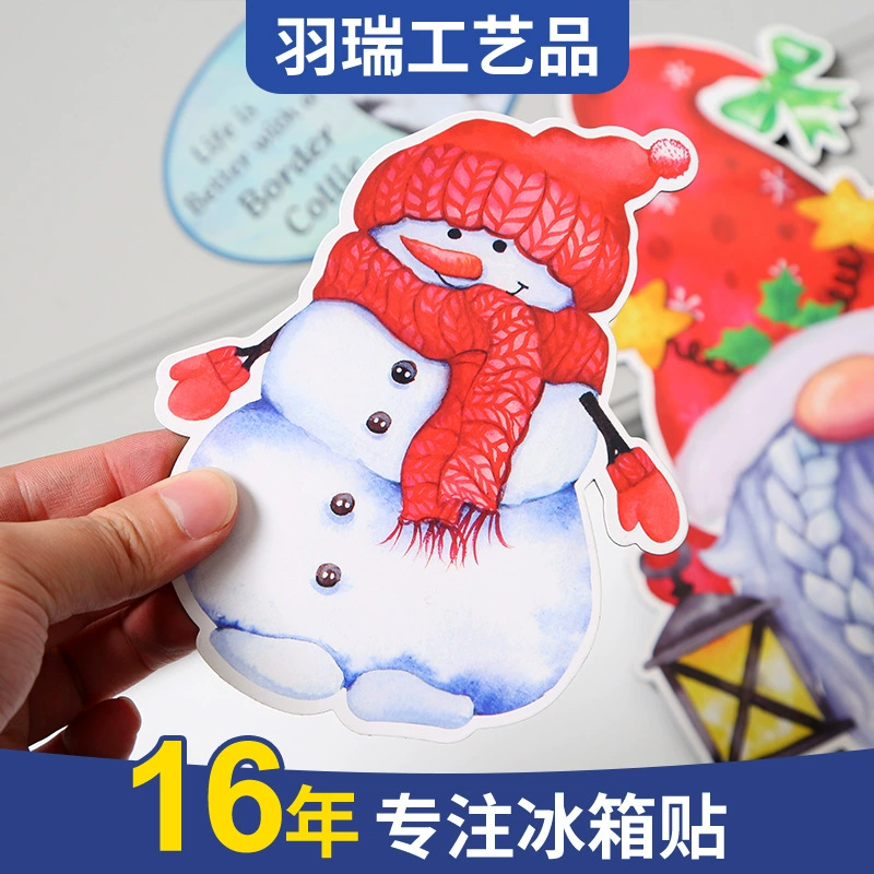 Рождественские мультяшные магниты на холодильник, персонализированные трансграничные культурно-креативные магнитные наклейки, мягкие магнитные магниты для холодильника, сделай сам, оптом