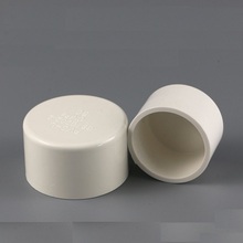 PVC给水管白色管帽 20 25 32 40 50直插式闷头堵头 水管盖子批发
