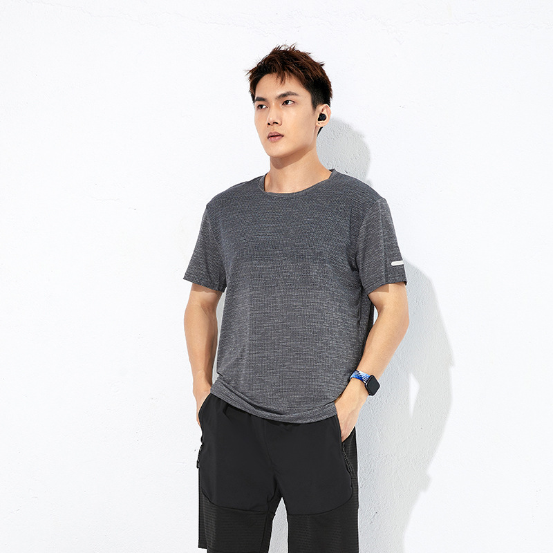 De secado rápido camiseta de los hombres 2022 verano nuevos deportes marca de moda de los hombres más tamaño camiseta fitness deportes cuello redondo superior de los hombres
