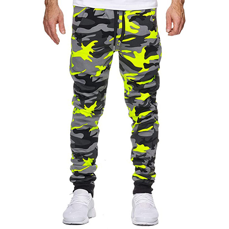 Cross Mirror New Autumn Winter Hot Sale Men's Casual Camouflage Mid Rise High Stretch Printed Stretch Fabric Spot Sports Jogging Bottoms_voghion.com