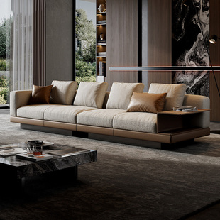 Zomu Italian Minimalist Connery Leather Sofa Living Room 2025 New Accessible Luxury Sofa Classy Elegant