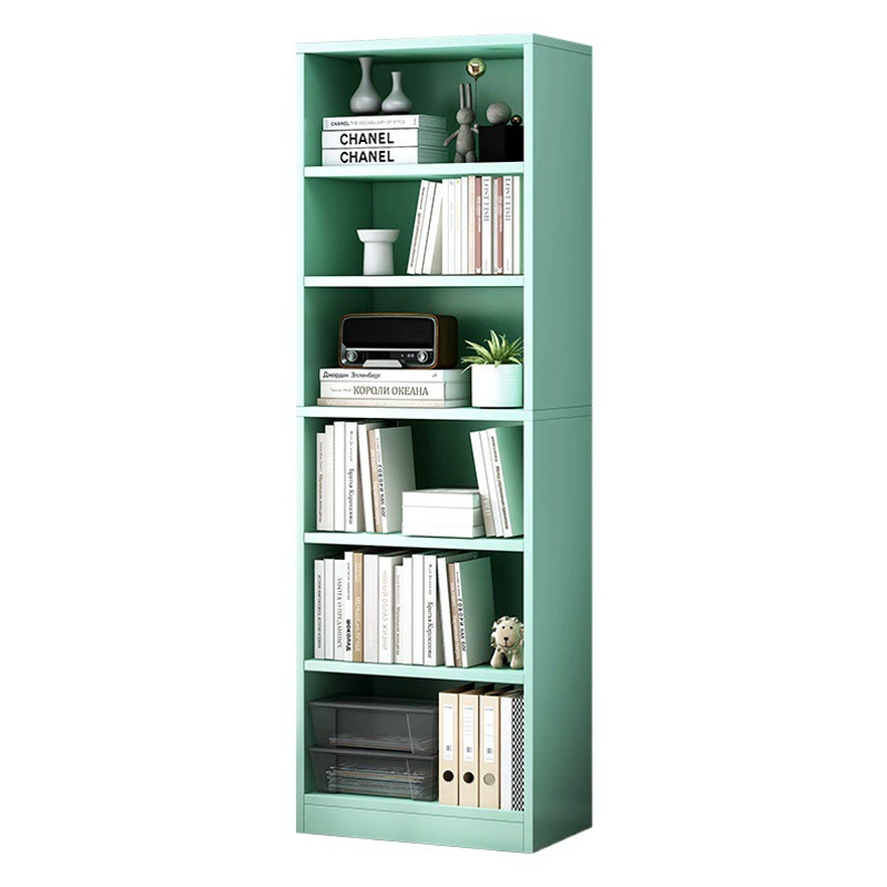 Книжная полка Напольный стеллаж для хранения Шкаф для хранения с узким зазором Бытовая гостиная Спальня Многослойный настенный маленький книжный шкаф