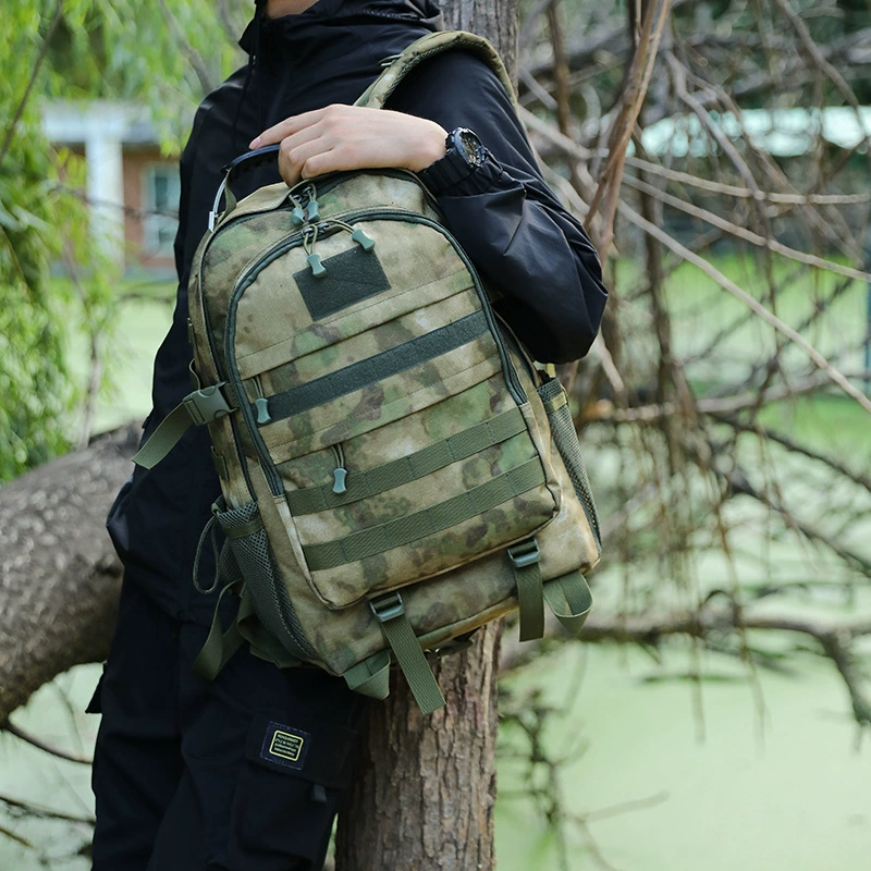 Camouflage capacious backpack outside climbing, tactics waterproof bag for traveling